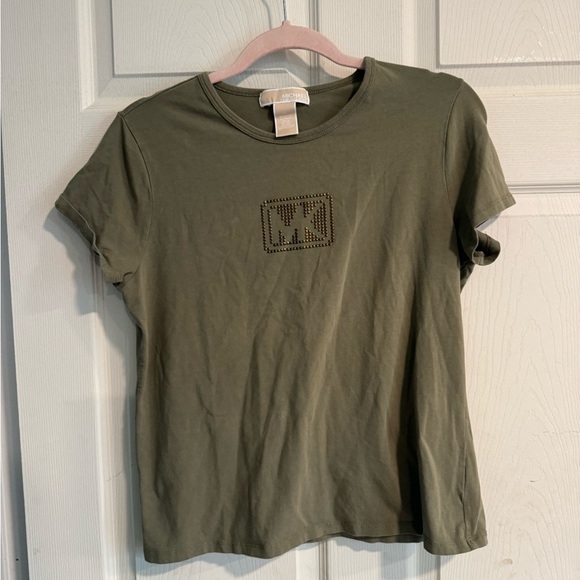 Michael kors green tshirt size large - Picture 1 of 5
